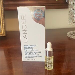New Lancer 3D Hyaluronic Eye Serum with Vitamin C and Omega Hydrating Oil